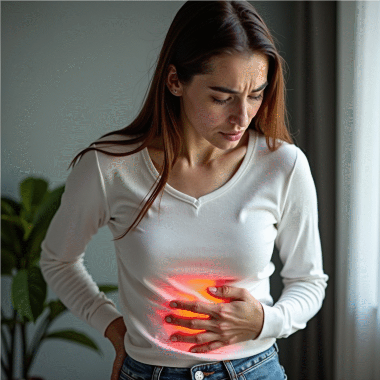 What causes sudden abdominal pain?